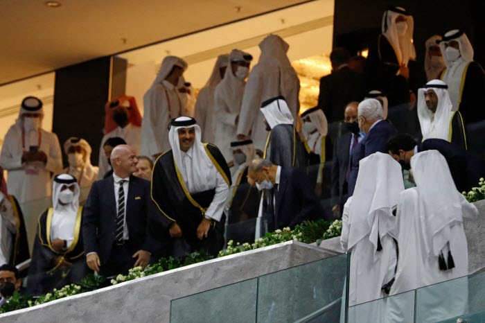 سمو  أمير قطر يعلن افتتاح كأس العرب fifa قطر 2021 